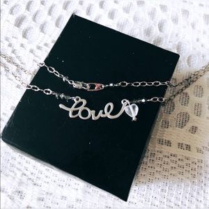 ‘ Love ‘ Silver Necklace